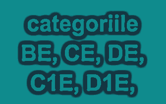 Chestionare Auto Categoria E (BE, CE, DE, C1E, D1E) - 2023